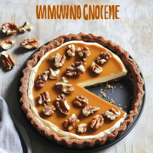 Walnut Pumpkin Cream Cheese Tart
