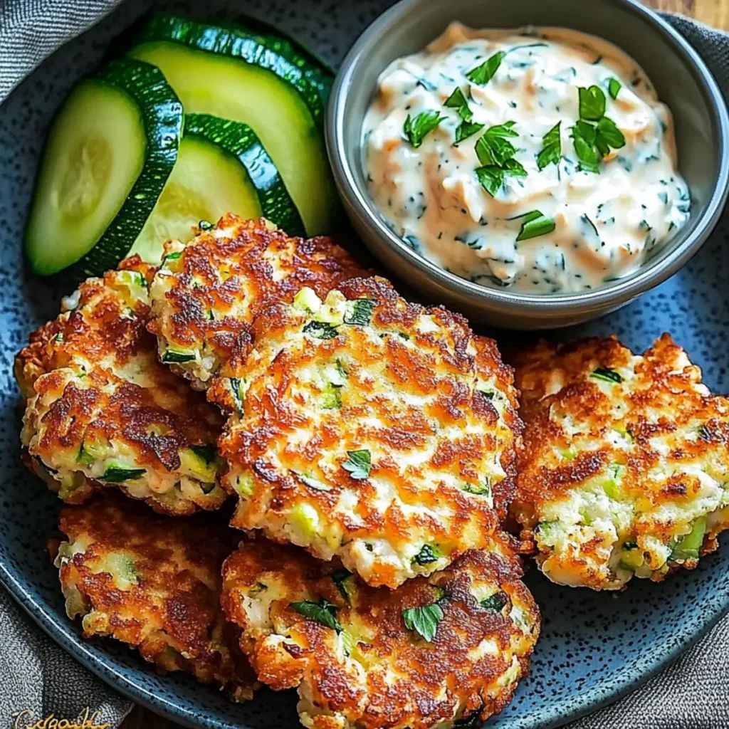 High-Protein Chicken Zucchini Fritters