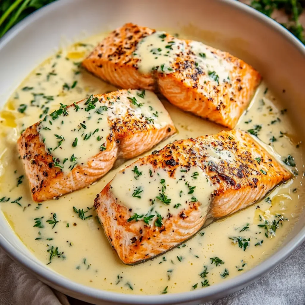 Creamy Garlic Salmon