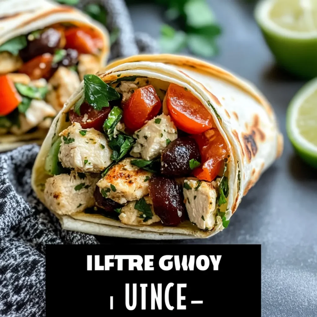 Mediterranean Chicken Wraps