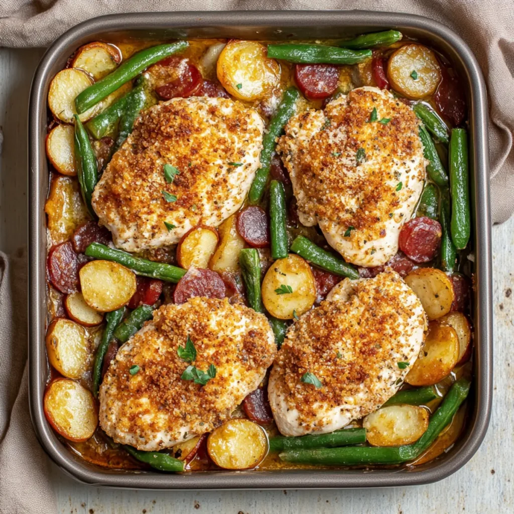 Healthy Chicken Parmesan with Vegetables
