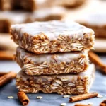 Cinnamon Roll Oatmeal Bars