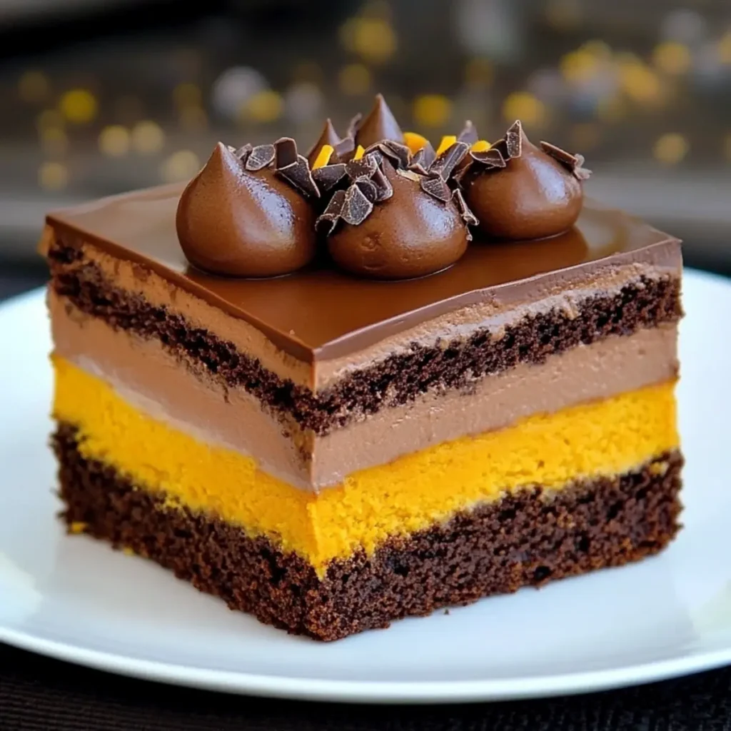 Chocolate Pumpkin Mousse Cake