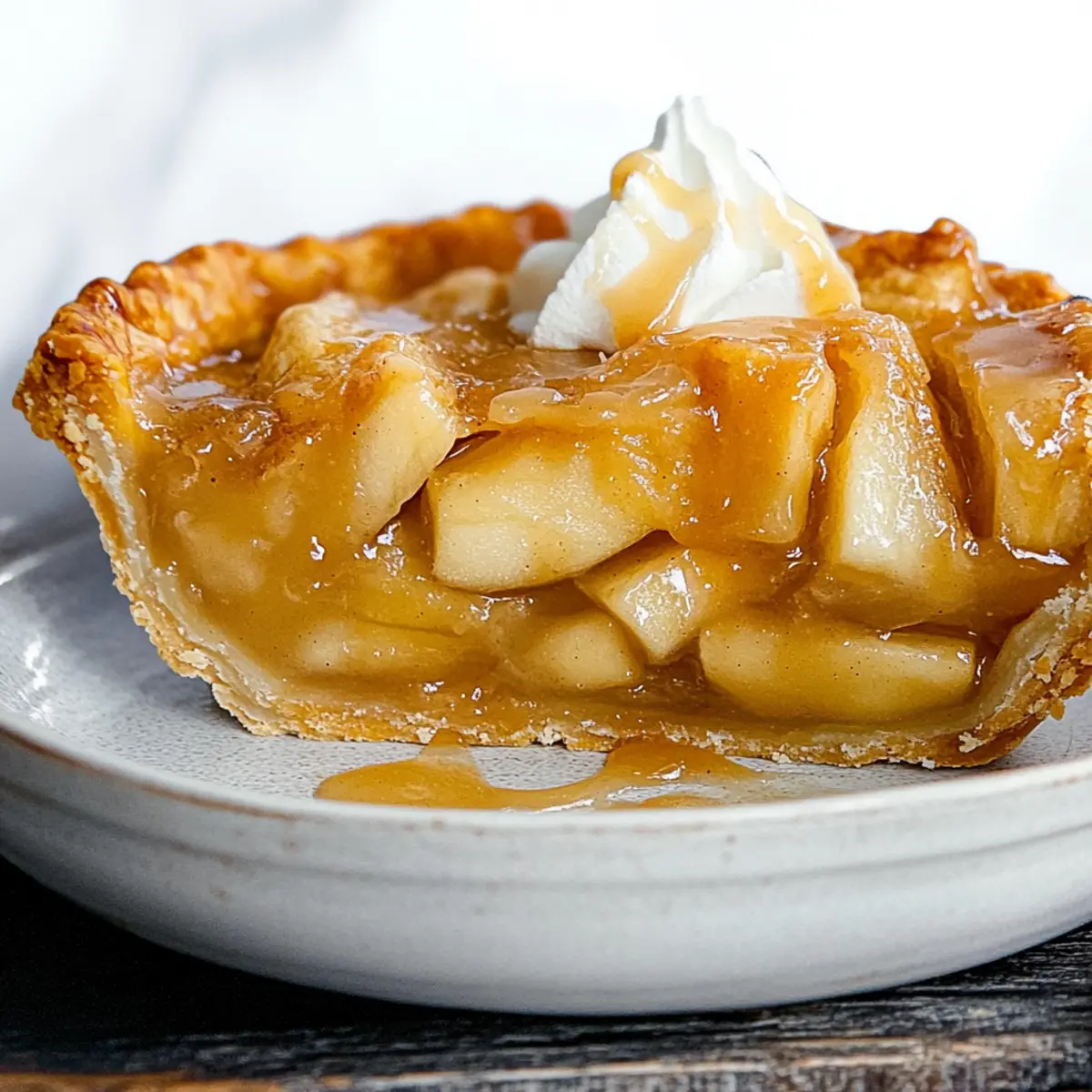 Deep Dish Caramel Apple Pie