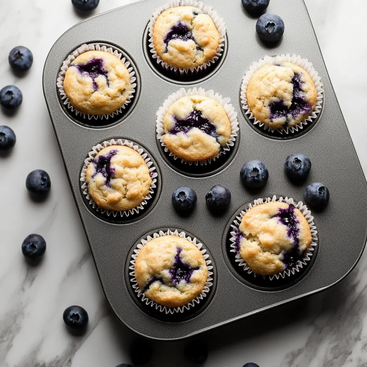 Healthy Greek Yogurt Blueberry Protein Muffins