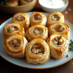 French Onion Sausage Rolls - An Organized Chaos