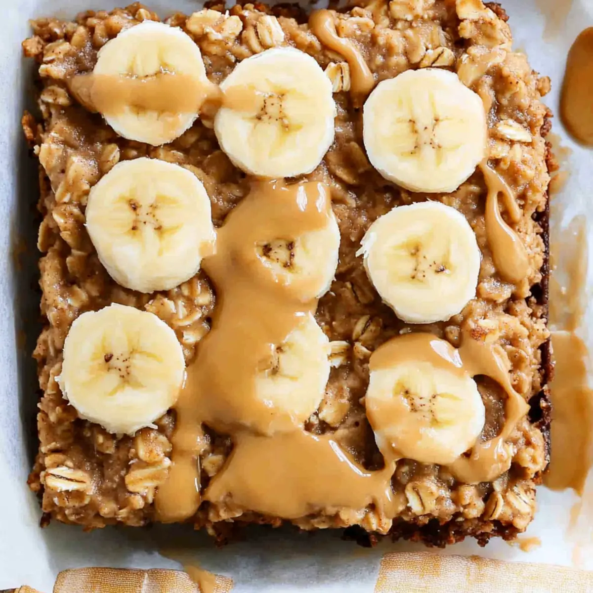 Peanut Butter Banana Baked Oatmeal (Easy & Healthy)